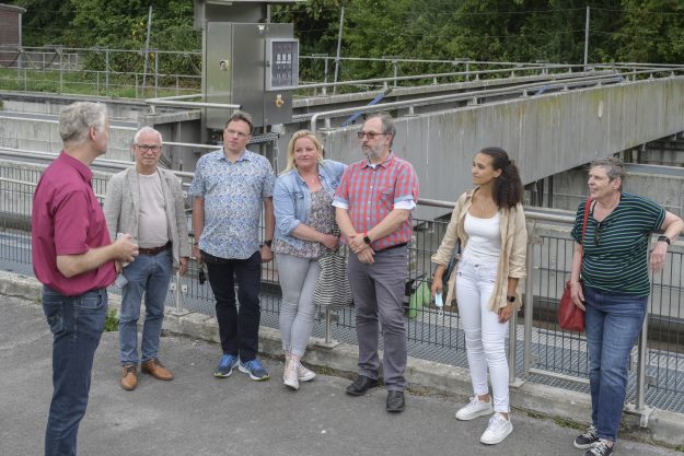 Kläranlage Buchenhofen, 100 Jahre alt, SPD vor Ort